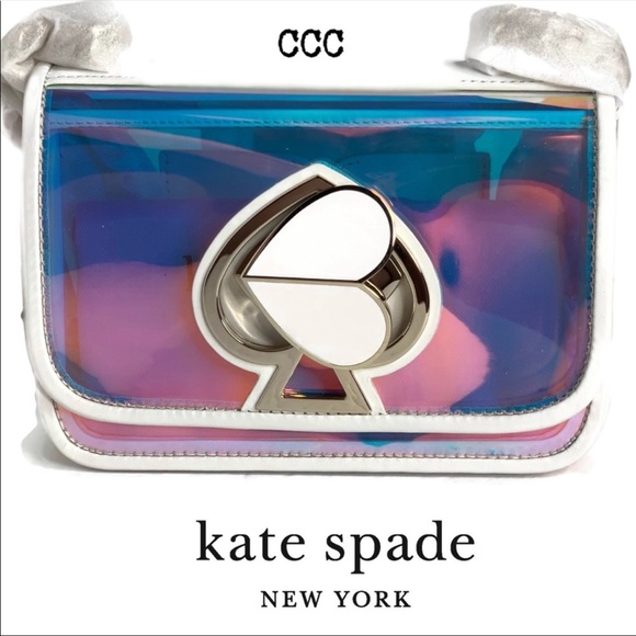 kate spade Handbags - Kate Spade Optic White Iridescent Nicola Bag NWT